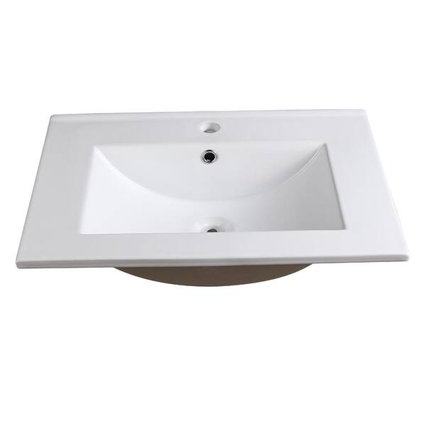 Fresca Allier 24 In Drop Ceramic Bathroom Sink White With Integrated Bowl Fvs8125wh The Home Depot - Is A Ceramic Bathroom Sink Good Fresca Allier 24 In Drop Ceramic Bathroom Sink White With Integrated Bowl Fvs8125wh The Home Depot - Is A Ceramic Bathroom Sink Good