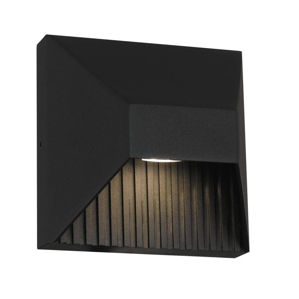 5 in. Black LED Wall Sconce, 1 Light 11W 3 Color Dimmable with Sand Blast Acrylic Diffuser for Garage Porch Shed price history on PriceWatchPro