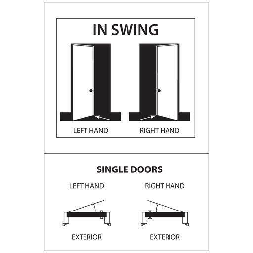 24" x 80" Primed MDF Shaker Interior Door with Oil Rubbed Bronze Hinges