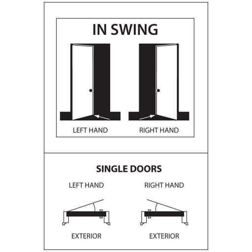 Primed White MDF 2-Panel Interior Door with Oil Rubbed Bronze Hinges