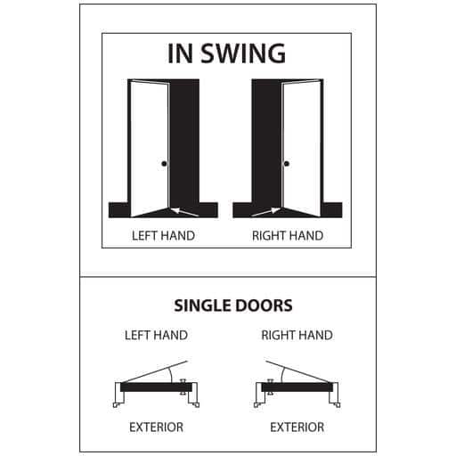 Linea Inswing Double Push Pre-Hung Double Doors