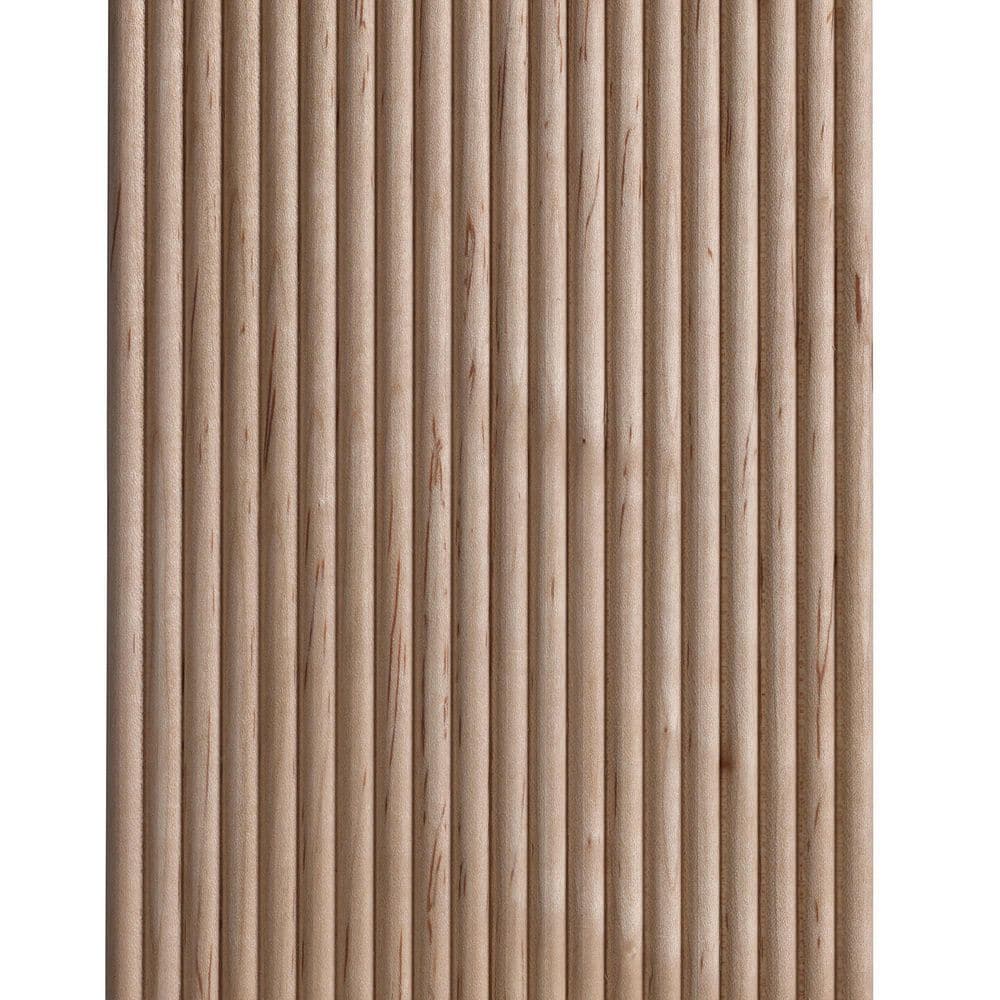 47.5" Unfinished Ambrosia Maple Reeded Panel Moulding