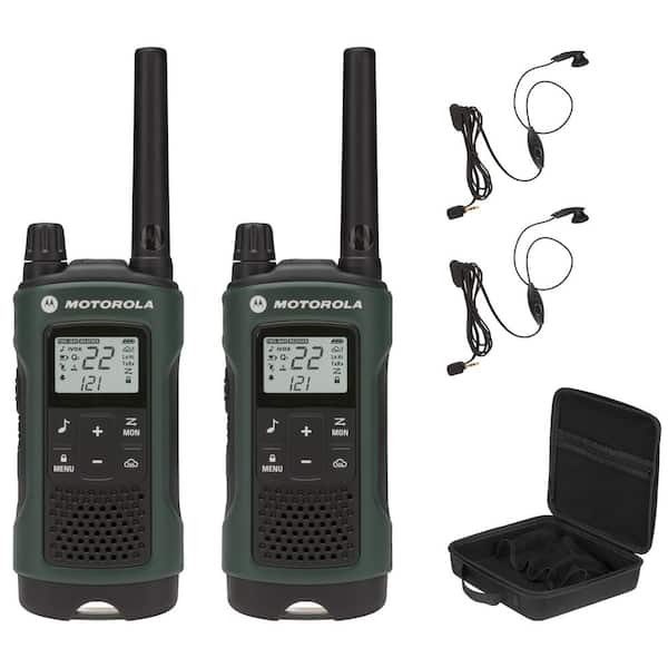 MOTOROLA Talkabout T465 FRS/GMRS 2-Way Radios with 35 Mile Range and NOAA Notifications in Green
