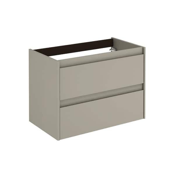 WS Bath Collections Ambra 80 Base 31.1 in. W x 17.6 in. D x 21.8 in. H Bath Vanity Cabinet without Top in Matte Sand