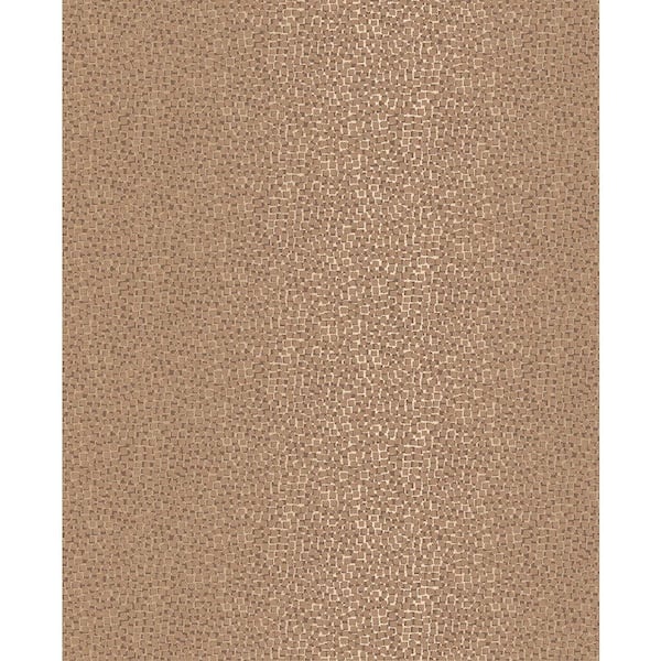Brewster Ostinato Copper Geometric Copper Wallpaper Sample