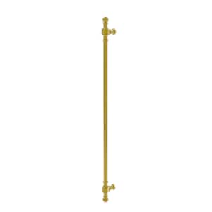 Retro Dot Collection 18 in. Center-to-Center Beaded Refrigerator Pull in Polished Brass