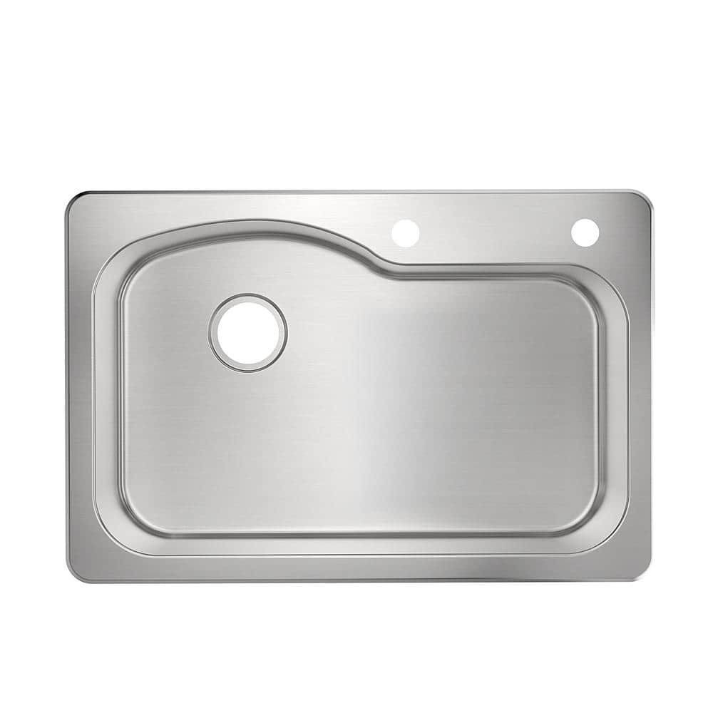 Belmar 33 in. Drop-In/Undermount Single Bowl 18-Gauge Stainless Steel Kitchen Sink -  PELHAM & WHITE, PWS903