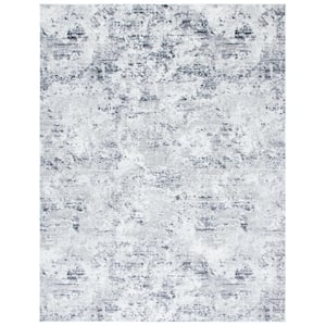 Amelia Gray/Ivory 10 ft. x 14 ft. Distressed Abstract Area Rug