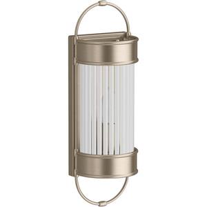 Terret 1-Light Brushed Moderne Brass Wall Sconce