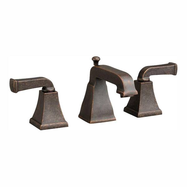 American Standard Town Square Curved Lever 8 in. Widespread 2-Handle Bathroom Faucet in Oil Rubbed Bronze