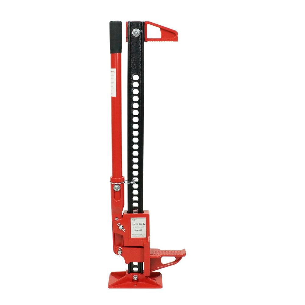 33 in. Heavy-Duty 3-Ton Ratcheting Farm Jack with Steel Construction, Red price history on PriceWatchPro