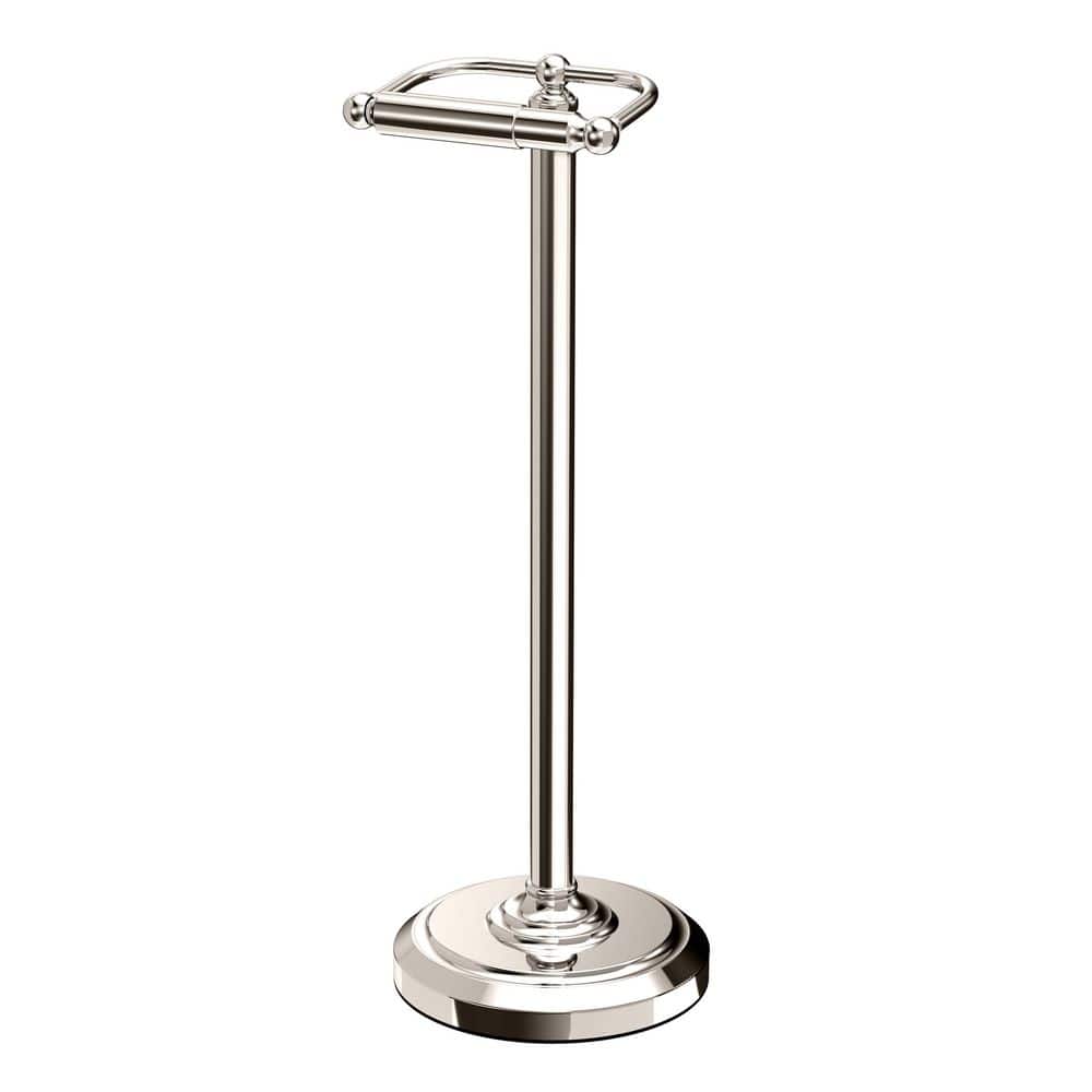 Double Post Freestanding Toilet Paper Holder in Polished Nickel price history on PriceWatchPro