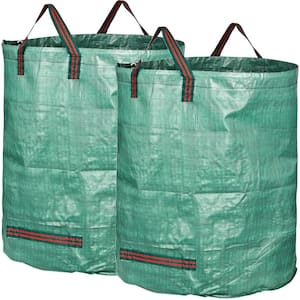 2-Pack 132 Gal. Leaf Collecting Tool, Yard Waste Bags for Garden Lawn