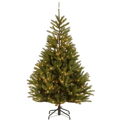 7.5 ft. Topeka Spruce Tree with Clear Lights