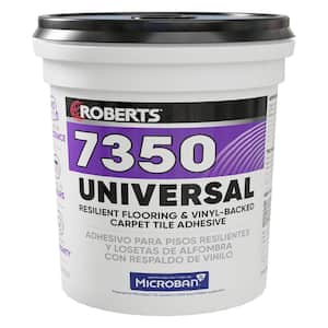 1 Gal. (4 qt. ) 8-10 Hour Dry Time Universal Resilient Flooring and Vinyl-Backed Carpet Tile Floor Adhesive in Off White