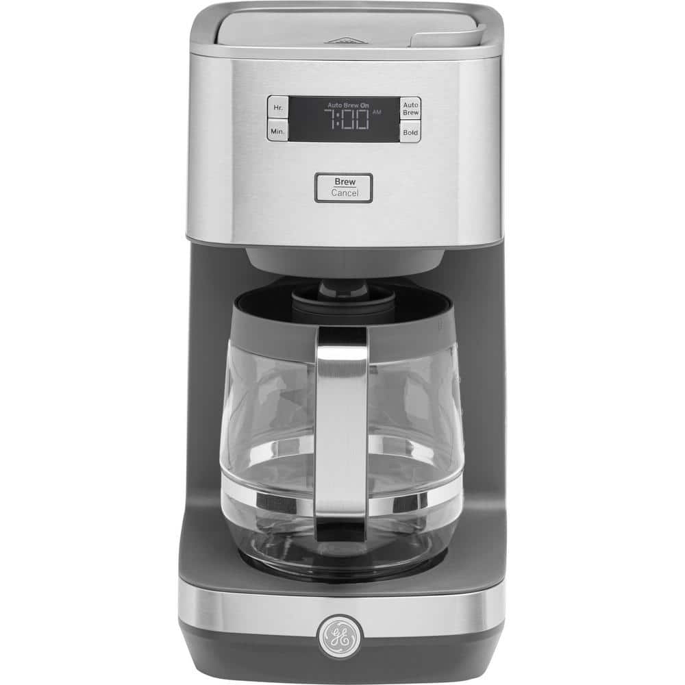 OVENTE 12-Cup Drip Coffee Maker, Auto Keep Warm Function, Anti-Drip system  with Reusable Filter and Borosilicate Glass Carafe, One-touch Operation