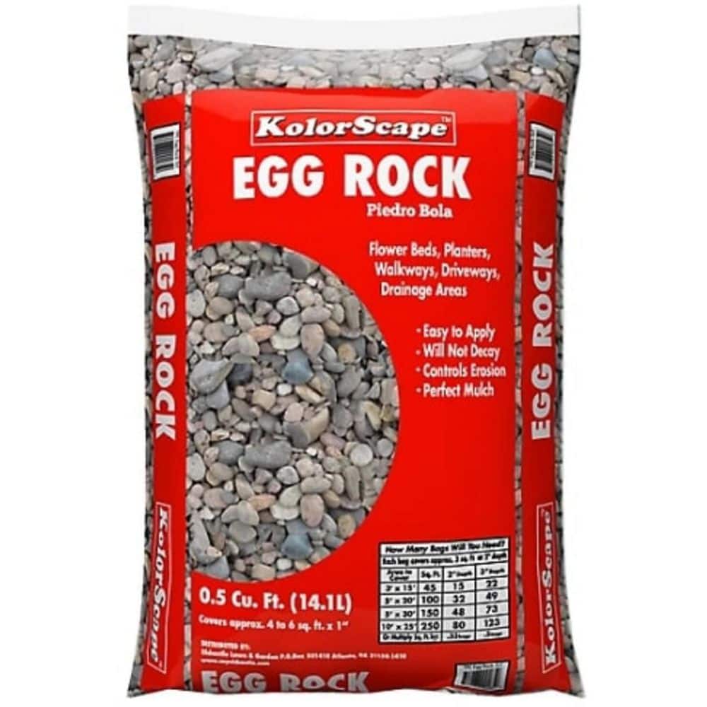 Oldcastle 0.5 cu. ft. Decorative Stone Egg Rock 40205493 - The Home Depot