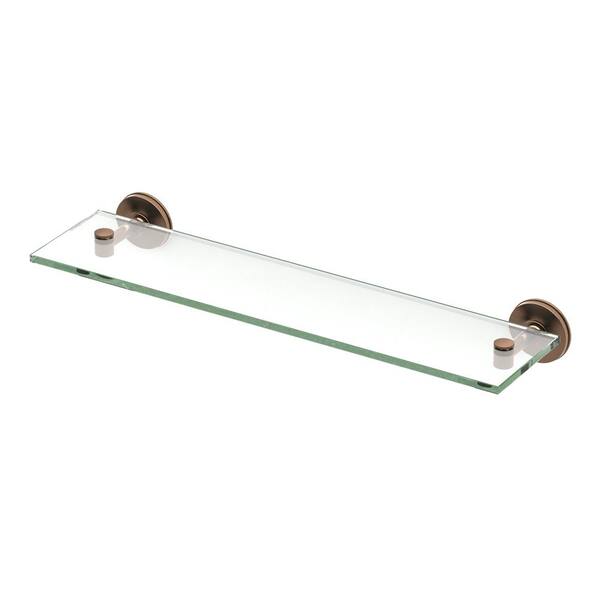 Gatco Montgomery 20 in. W Glass Shelf in Bronze