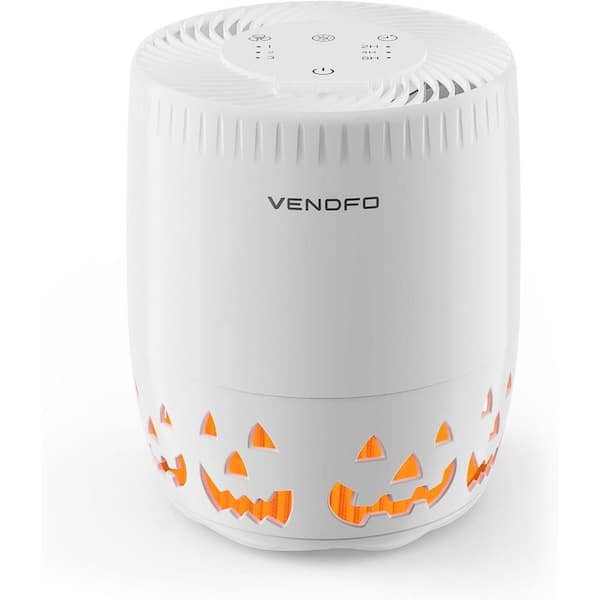 HEPA Air Purifier, 3-Speed Quiet Cleaner for Home Bedroom Car for Room in White