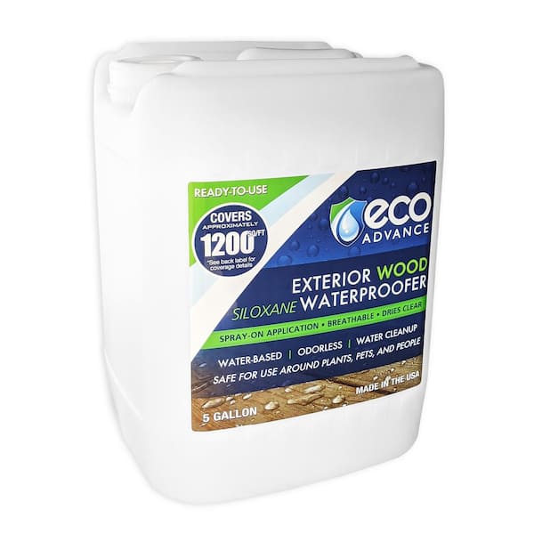 Eco Advance 5 Gal. Clear Penetrating Siloxane Exterior Wood Water Repellent Sealer Concentrate (Ready-to-Use)