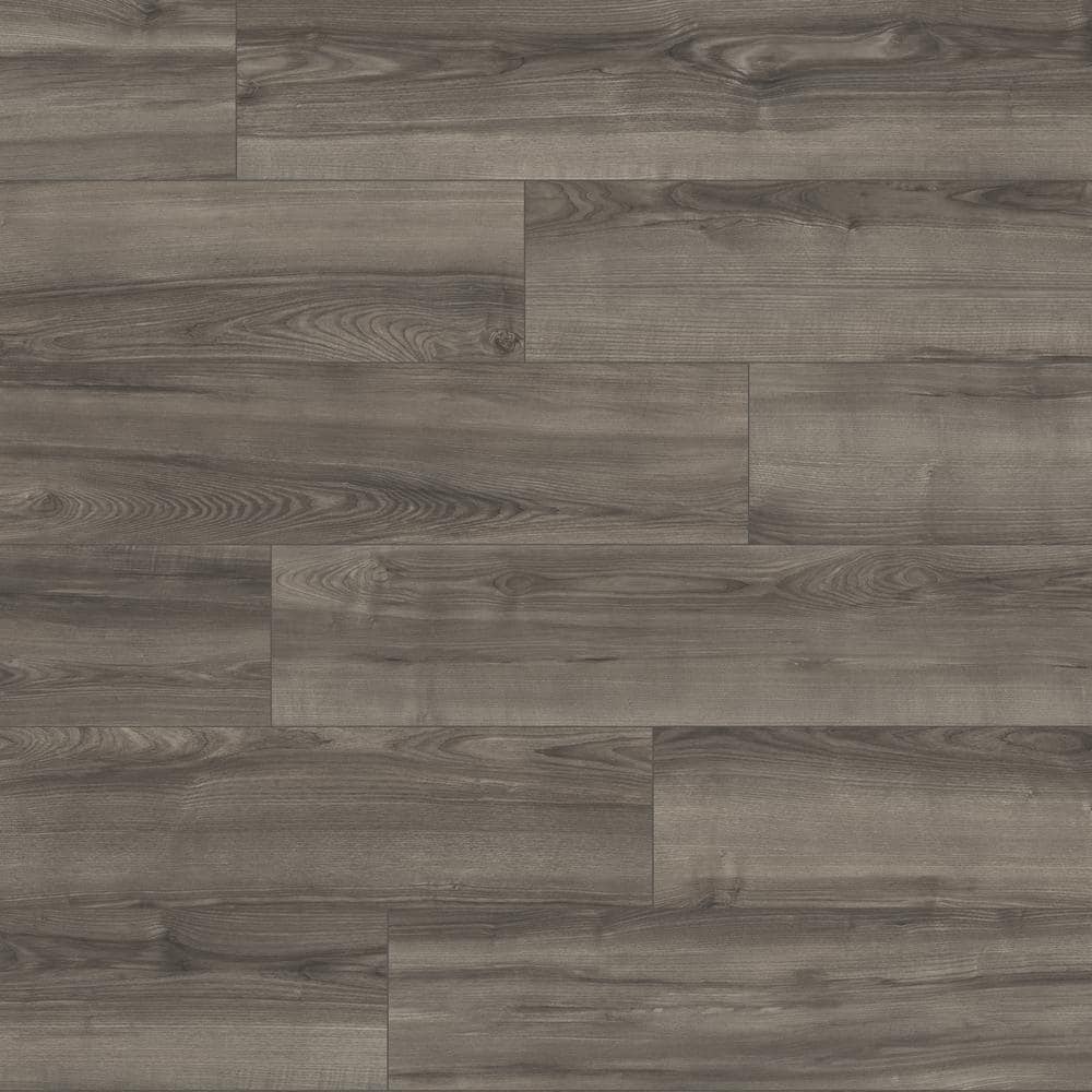 Take Home Sample - Smokey Heirloom Ash Gray Waterproof Laminate Floor Tile 