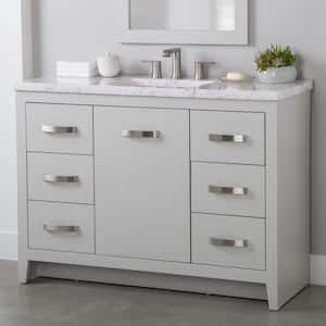 Blakely 49 in. W x 19 in. D x 36 in. H Single Sink  Bath Vanity in Sterling Gray with Lunar Cultured Marble Top