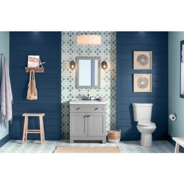 GANSJÖN 3-piece bathroom set, light gray-blue - IKEA