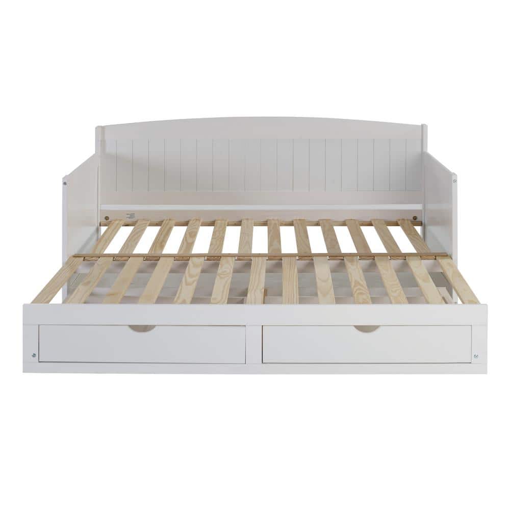 White Pine King Daybed with Storage Drawers