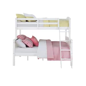Airlie Twin Over Full White Wood Bunk Bed