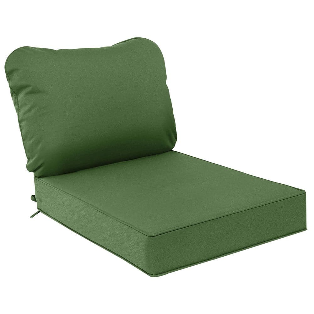 23.5 in. x 25.5 in. Outdoor Deep Seating Lounge Cushion Zipper Closure Cove