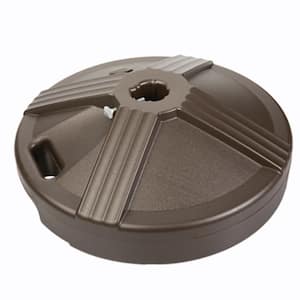 US Weight Durable 50 lbs. Umbrella Base Designed to be Used with a Patio Table in Bronze