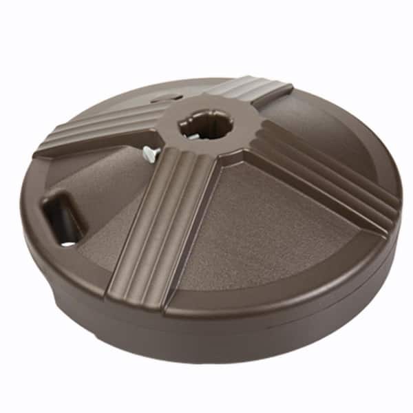 USW US Weight Durable Fillable Umbrella Base Designed to be Used with a Patio Table in Bronze