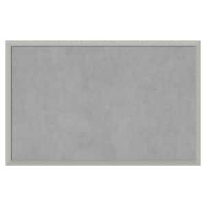 Silver Leaf 34 in. x 22 in Framed Magnetic Board