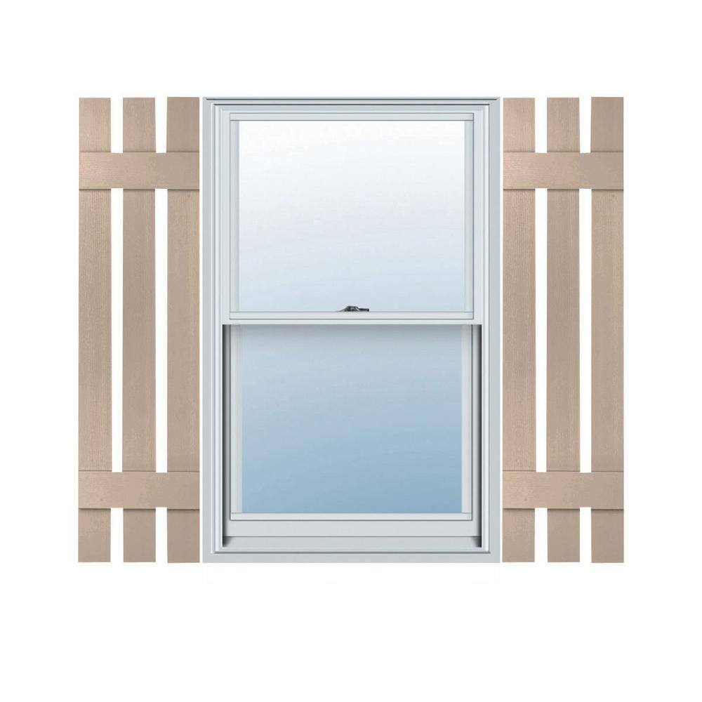 12 in. W x 45 in. H TailorMade Three Board Spaced (2 Batten), Board-n-Batten Shutters - Wicker price history on PriceWatchPro