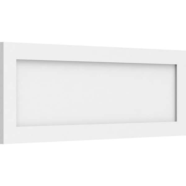 Ekena Millwork 34-in x 26-in Smooth White PVC Fretwork Wall Panel