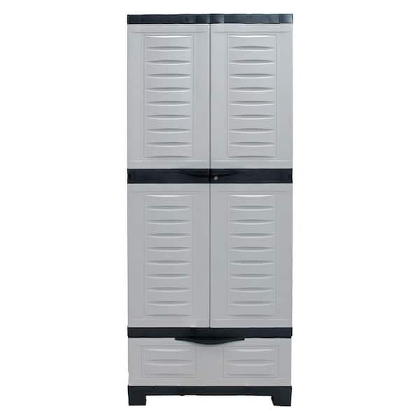 Sunnydaze Lockable Storage 23.25 in. W x 57.5 in. H x 13.75 in. D