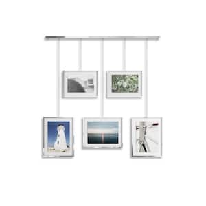 26 in. x 27.3 in. Chrome Picture Frame (Set of 5)