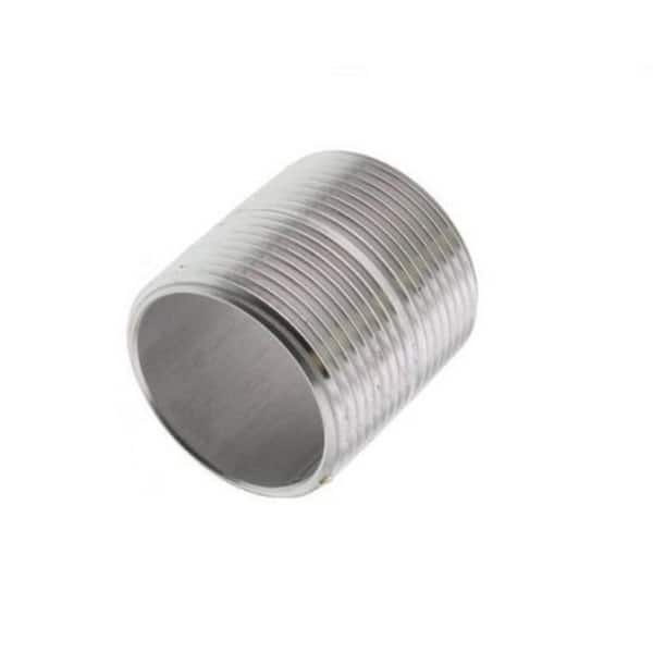 Guardian 1 in. x Close 304/304L S80 Stainless Steel Nipple TBE Seamless