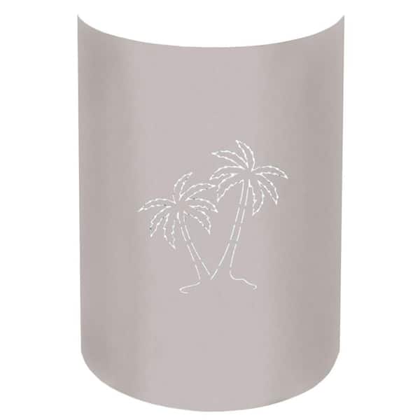 Filament Design Aspen 1-Light Outdoor Stainless Steel Palm Tree Wall Lantern Sconce