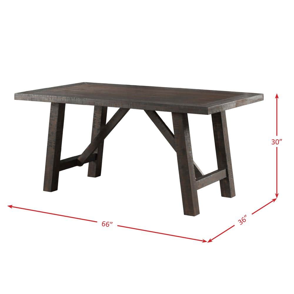 Gray Reclaimed Wood Rustic Farmhouse Dining Table