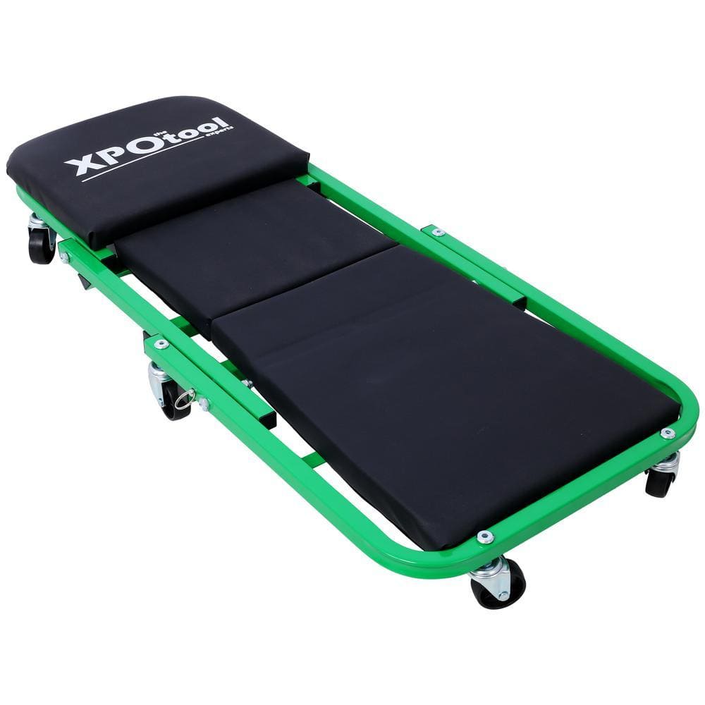 Huluwat Green 36 in. Z Creeper Cart, 2 in 1 Mechanic Creeper with