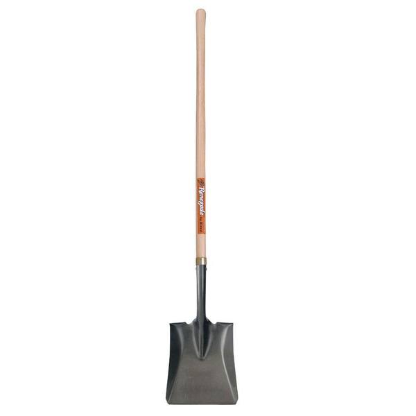 Hisco Renegade 14-Gauge Closed Back Square Point Shovel with 47 in. Ash Wood Handle