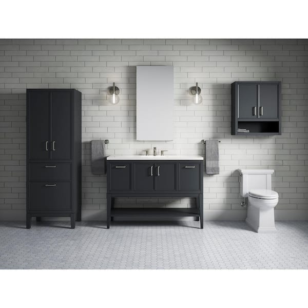 KOHLER Winnow 24 in. W Linen Cabinet in Slate Grey