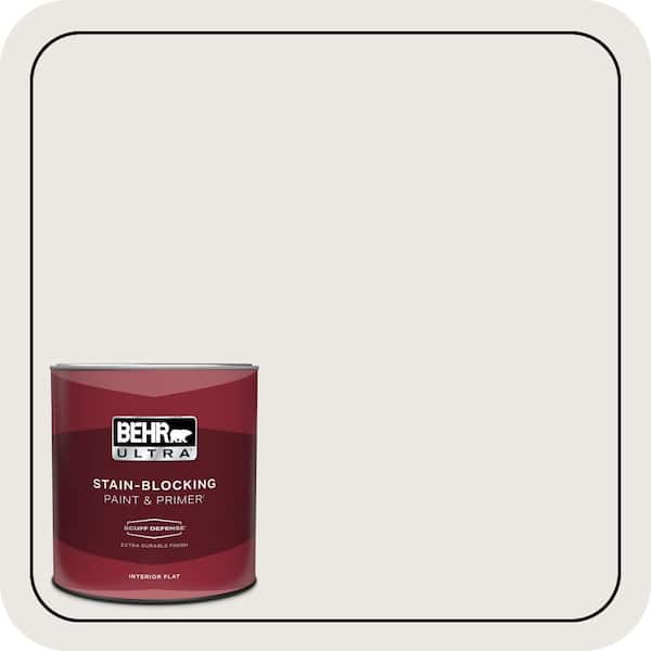 BEHR ULTRA 1 qt. #MQ3-32 Cameo White Extra Durable Flat Interior Paint & Primer
