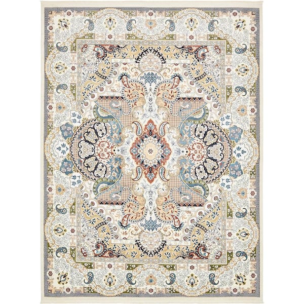 Unique Loom Narenj Glasgow Ivory 10' 0 x 13' 0 Area Rug