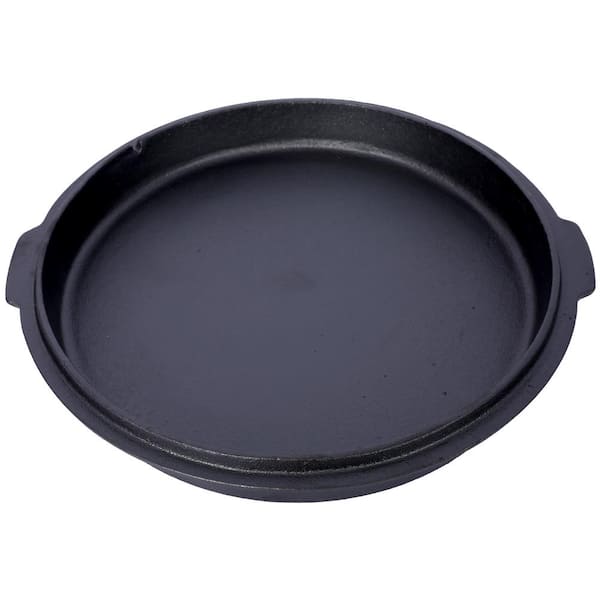 14 qt. Round Cast Iron Dutch Oven in Black with Lid 14 qt. Round Cast Iron Dutch Oven in Black with Lid
