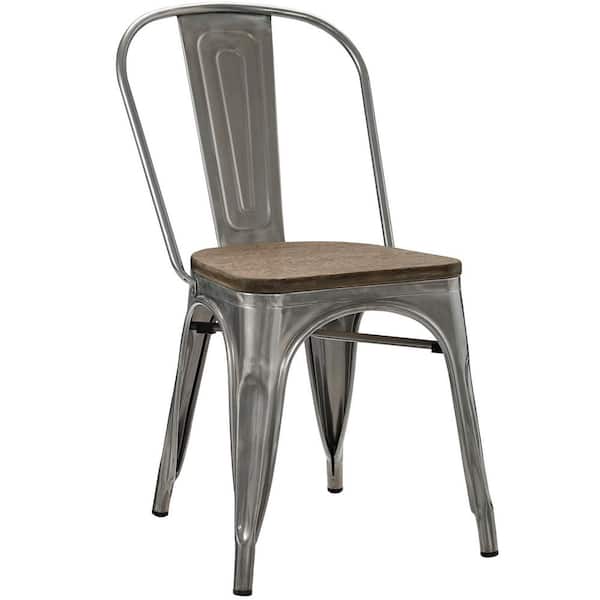 Promenade Gunmetal Bamboo Side Chair