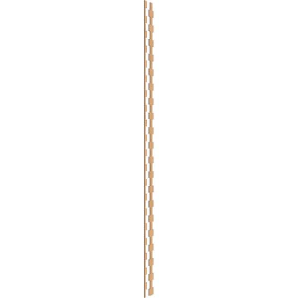 Ekena Millwork Midland 94 in. H x 0.25 in. W Slatwall Panels in Maple 30-Pack
