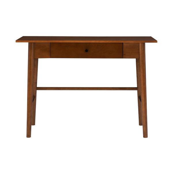 Carson wood writing desk deals with drawers