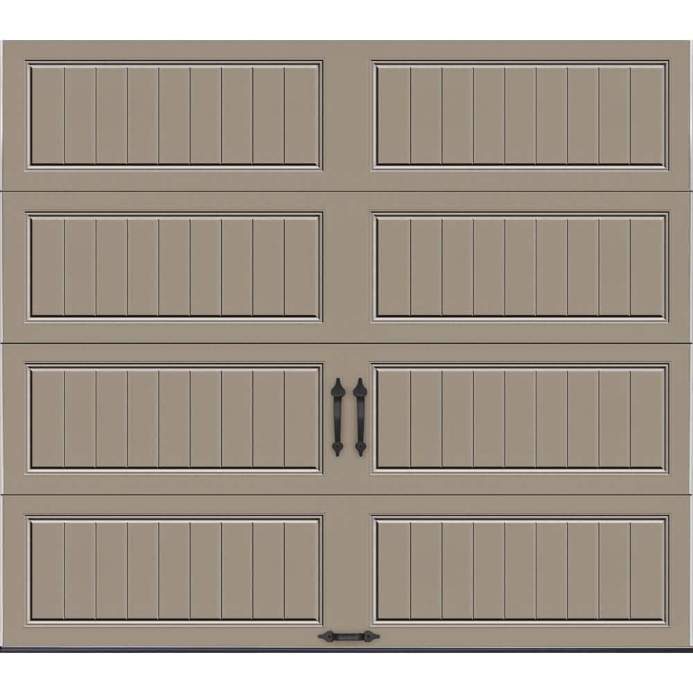 Gallery Steel Long Panel 8 ft x 7 ft Insulated 18.4 R-Value  Sandtone Garag